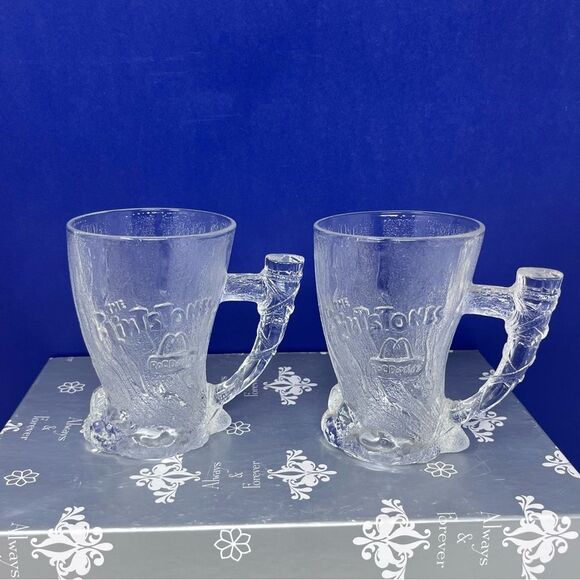 1993 McDonald's Flintstones Mammoth Mug Set - Picture 1 of 8